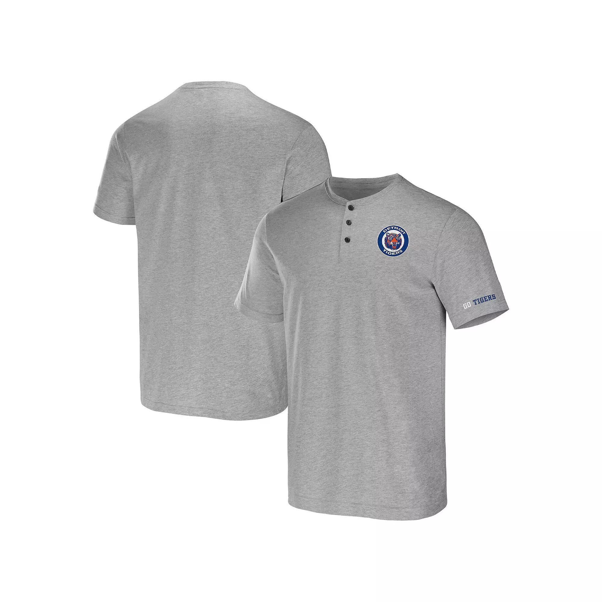 Men's Darius Rucker Collection by Fanatics Heather Gray Chicago Cubs Henley T-Shirt,  Product Image