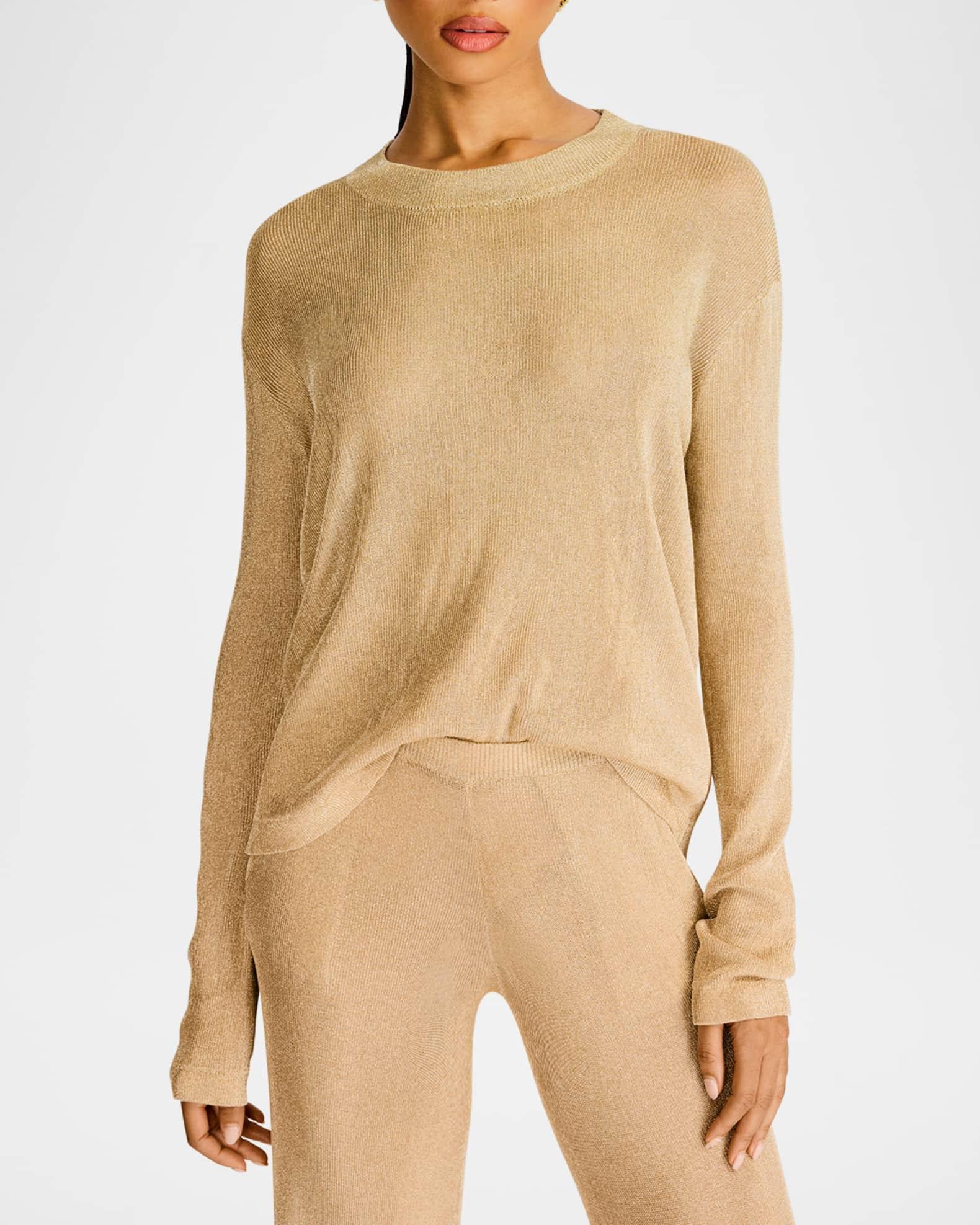 Hana Metallic Knit Top Product Image