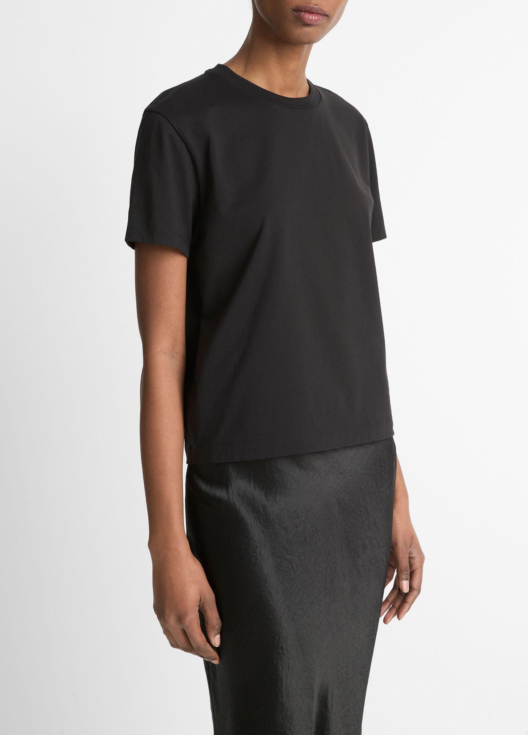 Pima Cotton Crew Neck T-Shirt Product Image