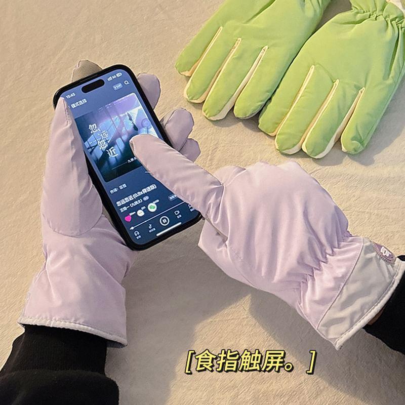 Panel Fleece-Lined Gloves Product Image