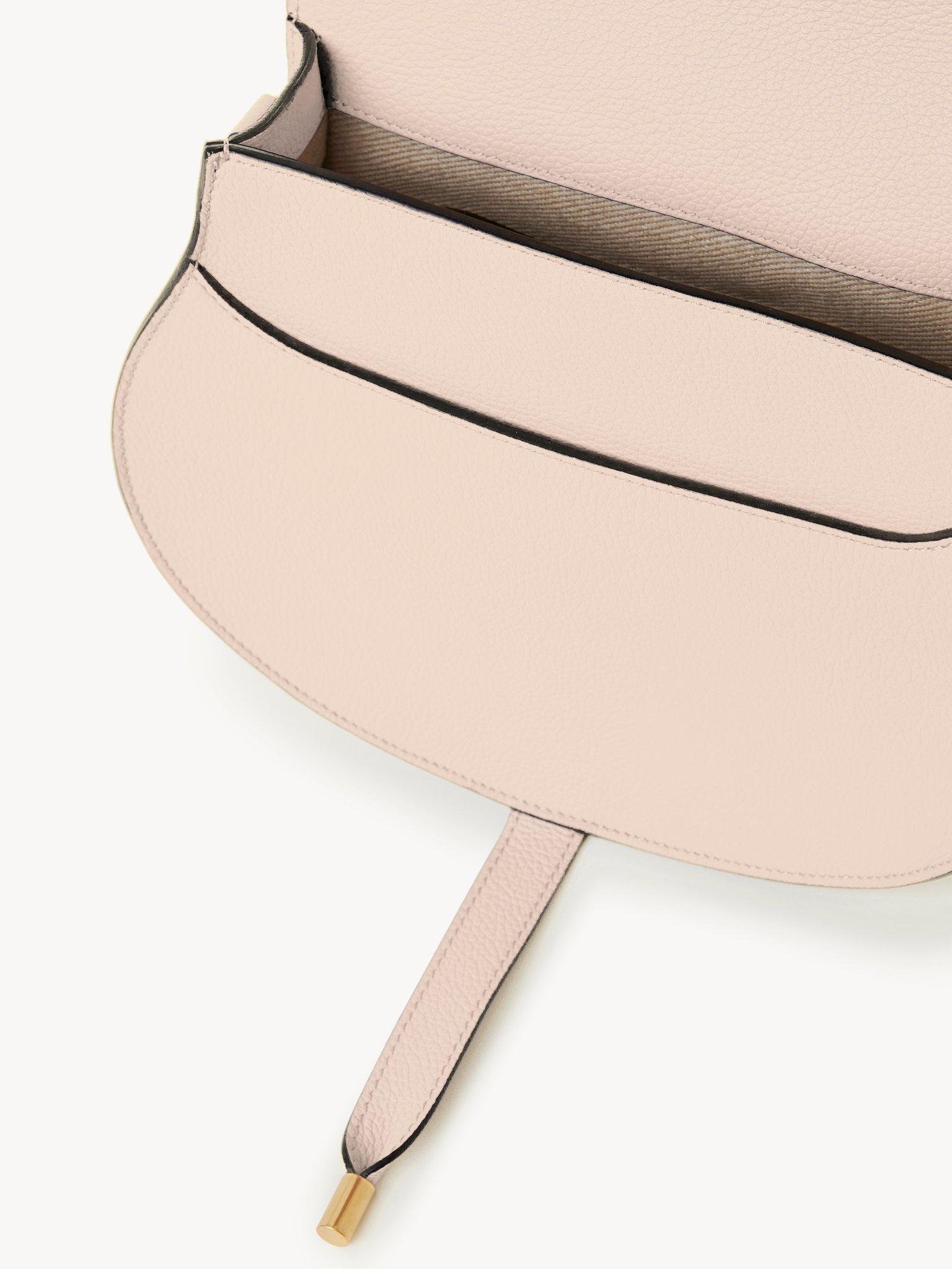Marcie saddle bag in grained leather Product Image