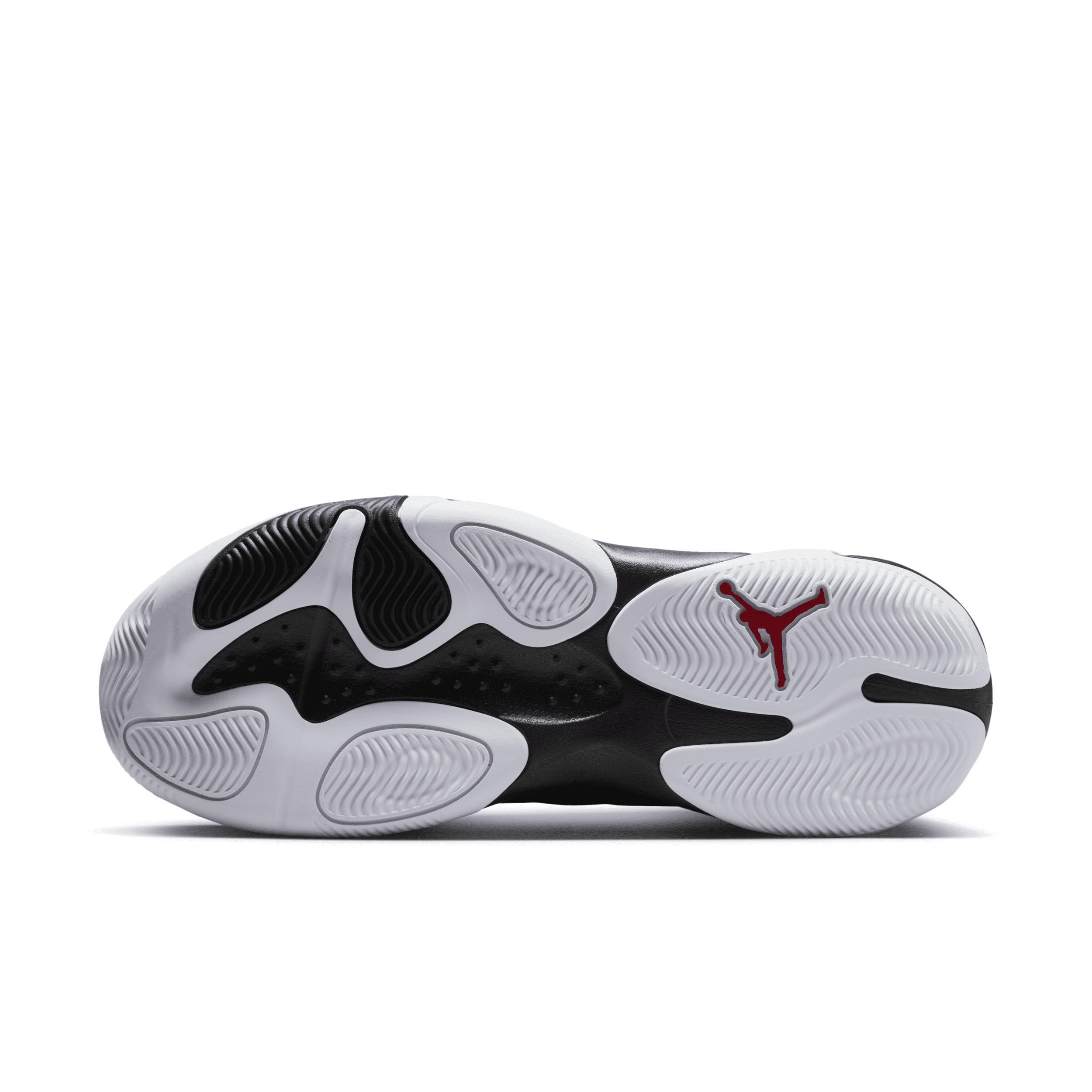 Jordan Mens Max Aura 4 - Basketball Shoes White/Gym Red/Black Product Image