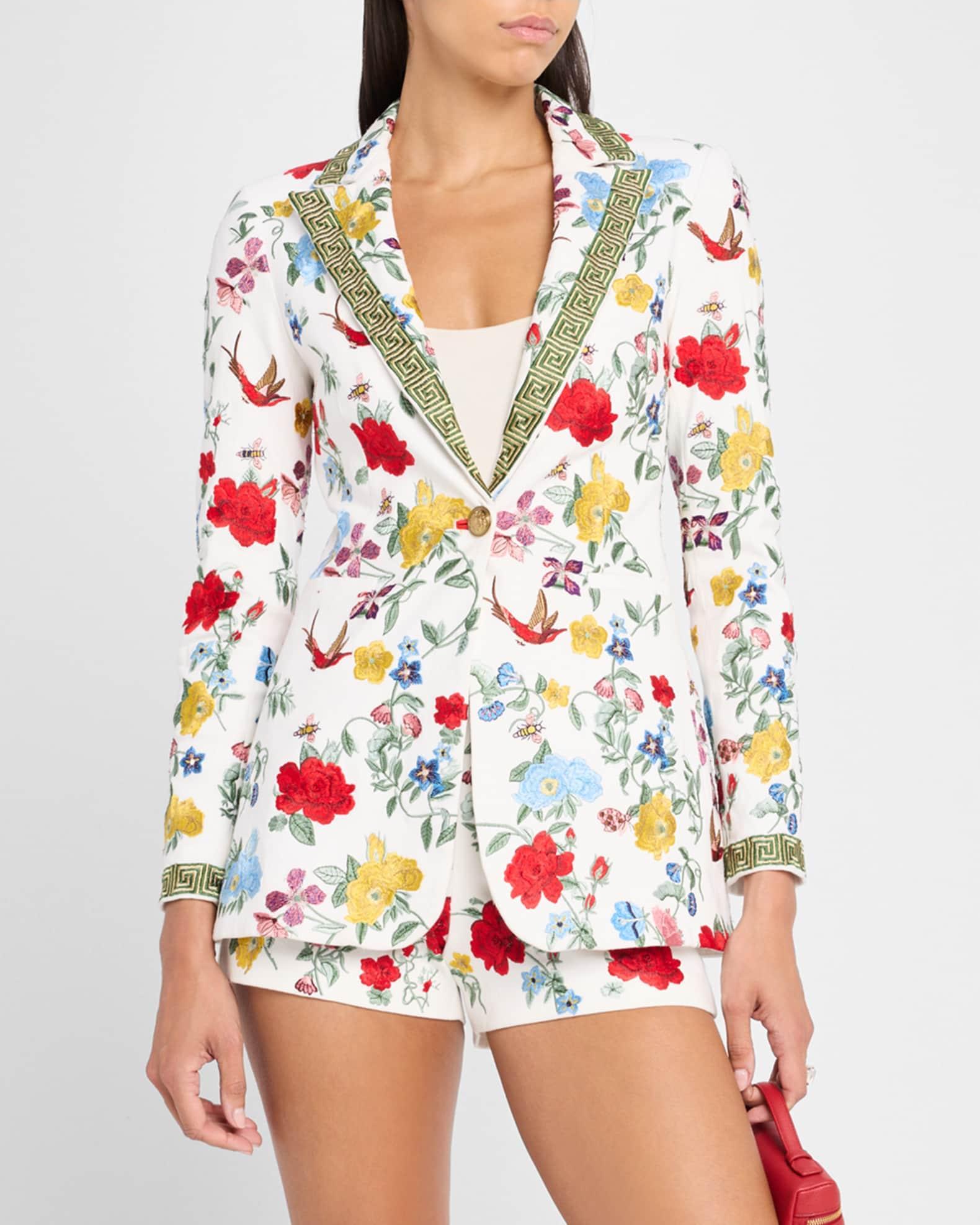 Breann Embroidered Fitted Blazer Product Image