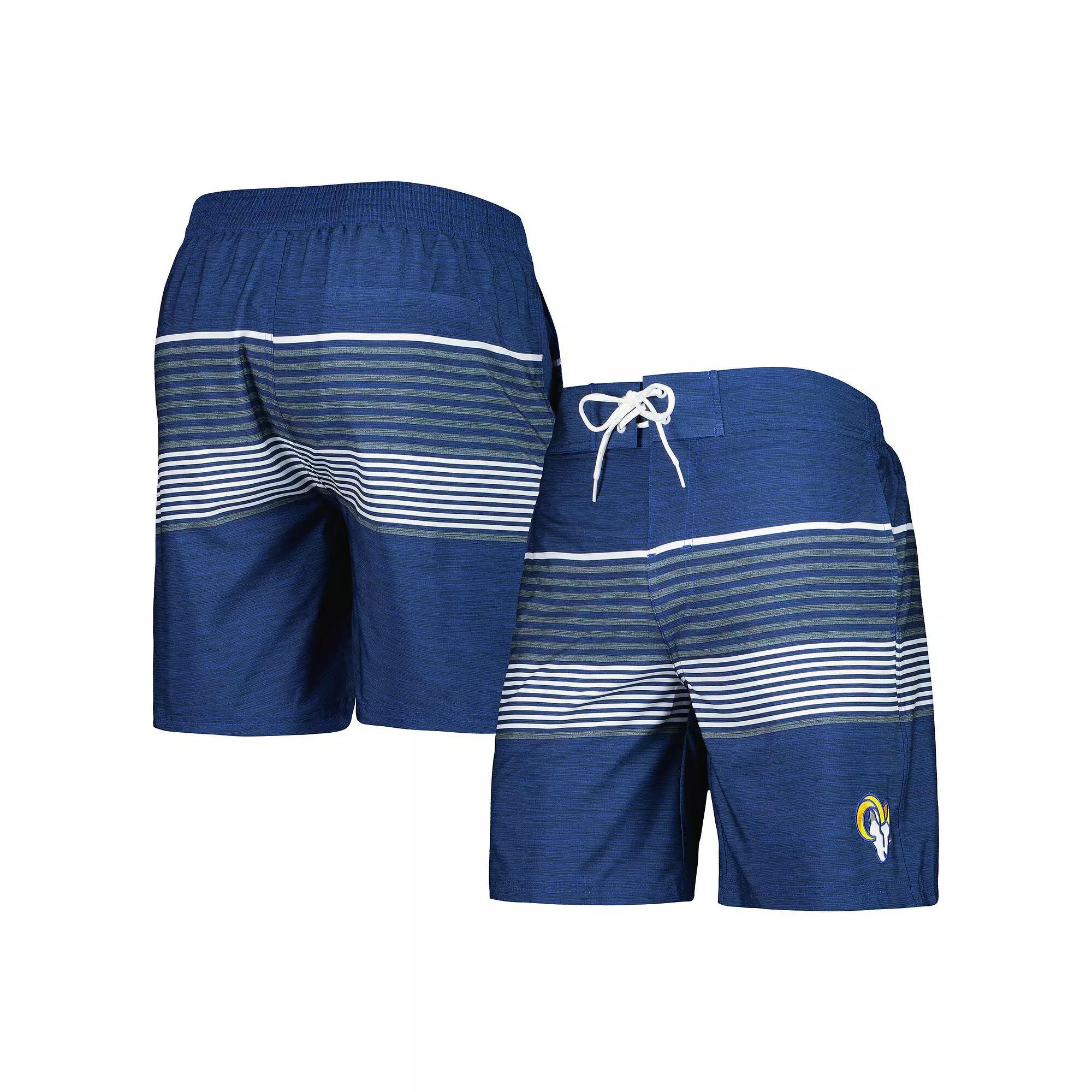 Men's G-III Sports by Carl Banks Royal Los Angeles Rams Coastline Volley Swim Shorts, Size: Medium, Blue Product Image