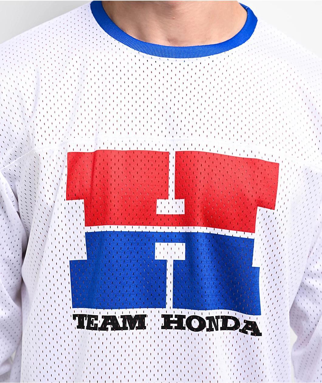 Honda x CPTN Alpha White Long Sleeve Mesh Jersey Product Image