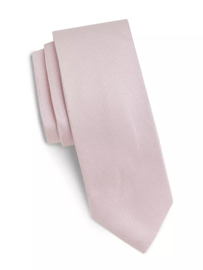 Herringbone Woven Silk Tie Product Image