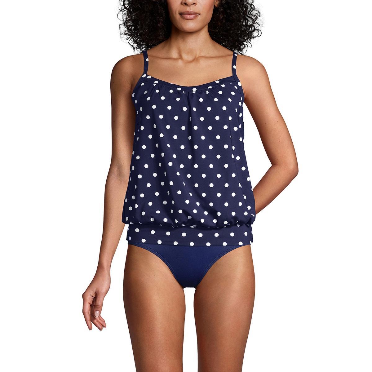 Womens Lands End UPF 50 Blouson Tankini Swimsuit Top Product Image