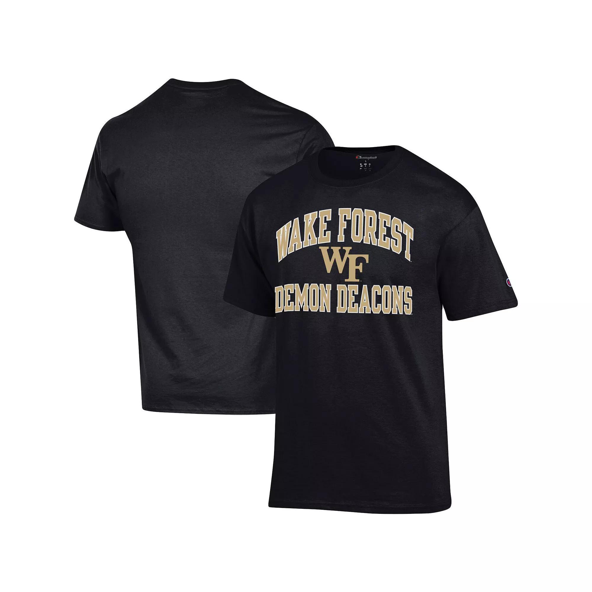 Men's Champion Black Wake Forest Demon Deacons High Motor T-Shirt,  Product Image