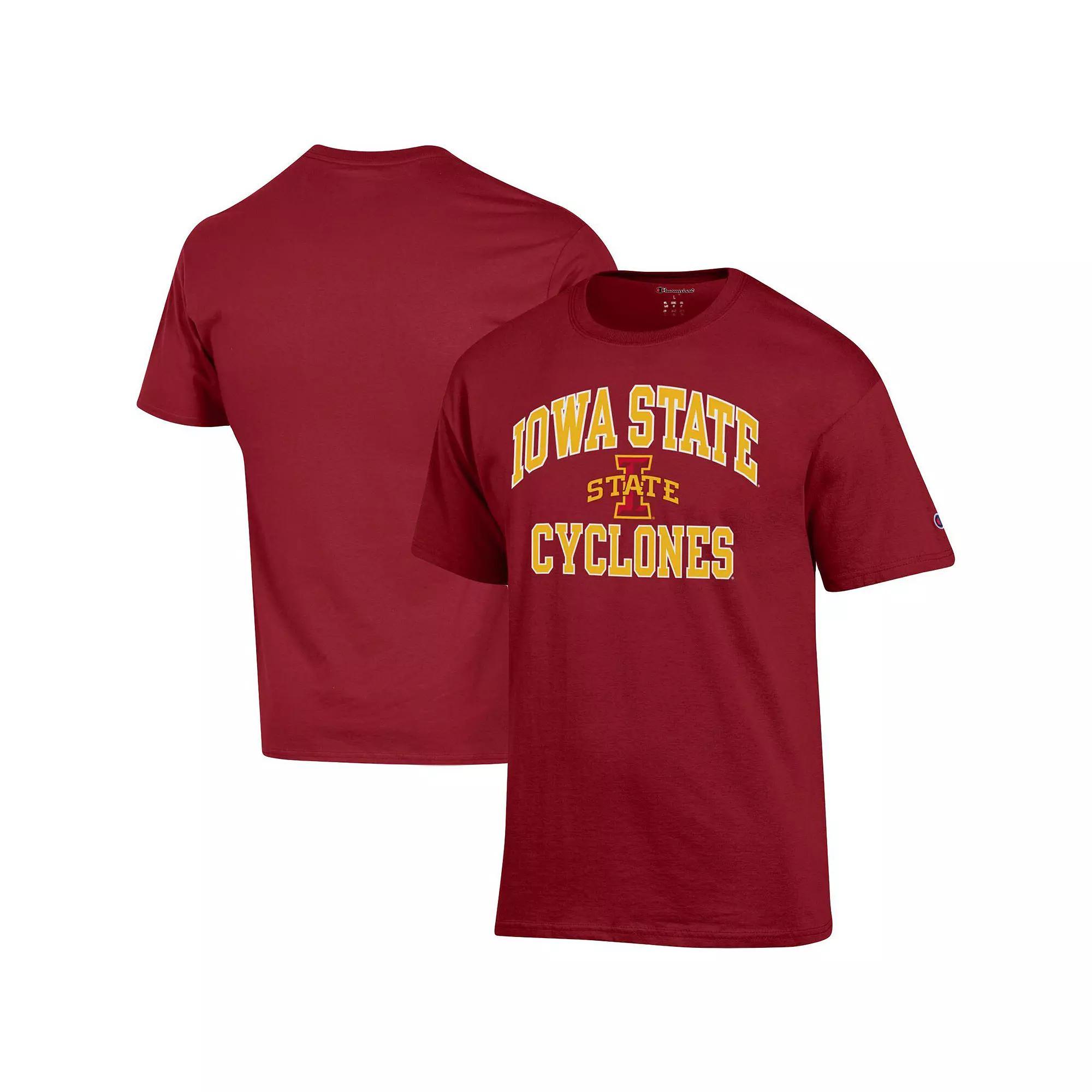 Men's Champion Cardinal Iowa State Cyclones High Motor T-Shirt, Size: 2XL, Red Product Image
