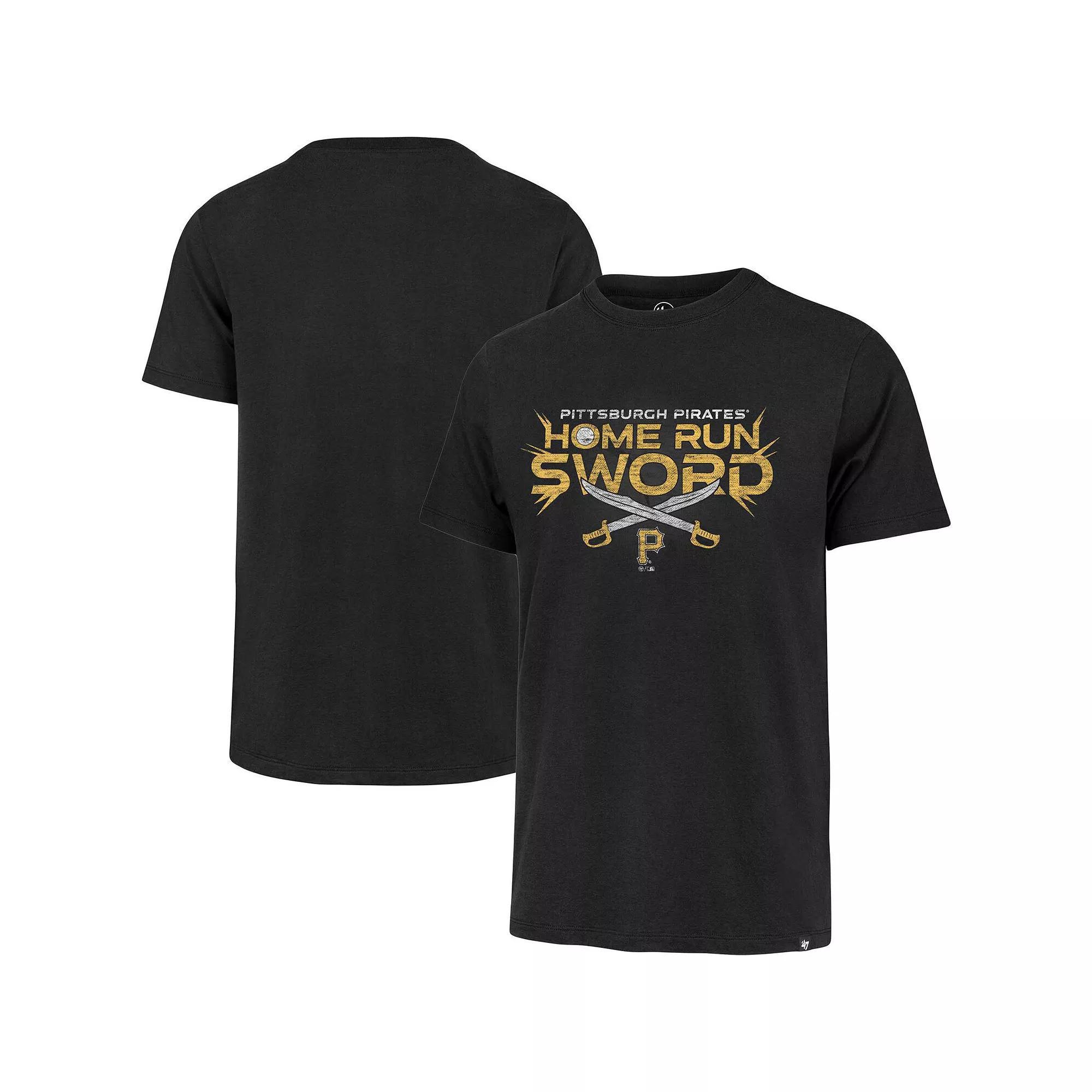 Men's '47 Black Pittsburgh Pirates HR Celebration T-Shirt,  Product Image