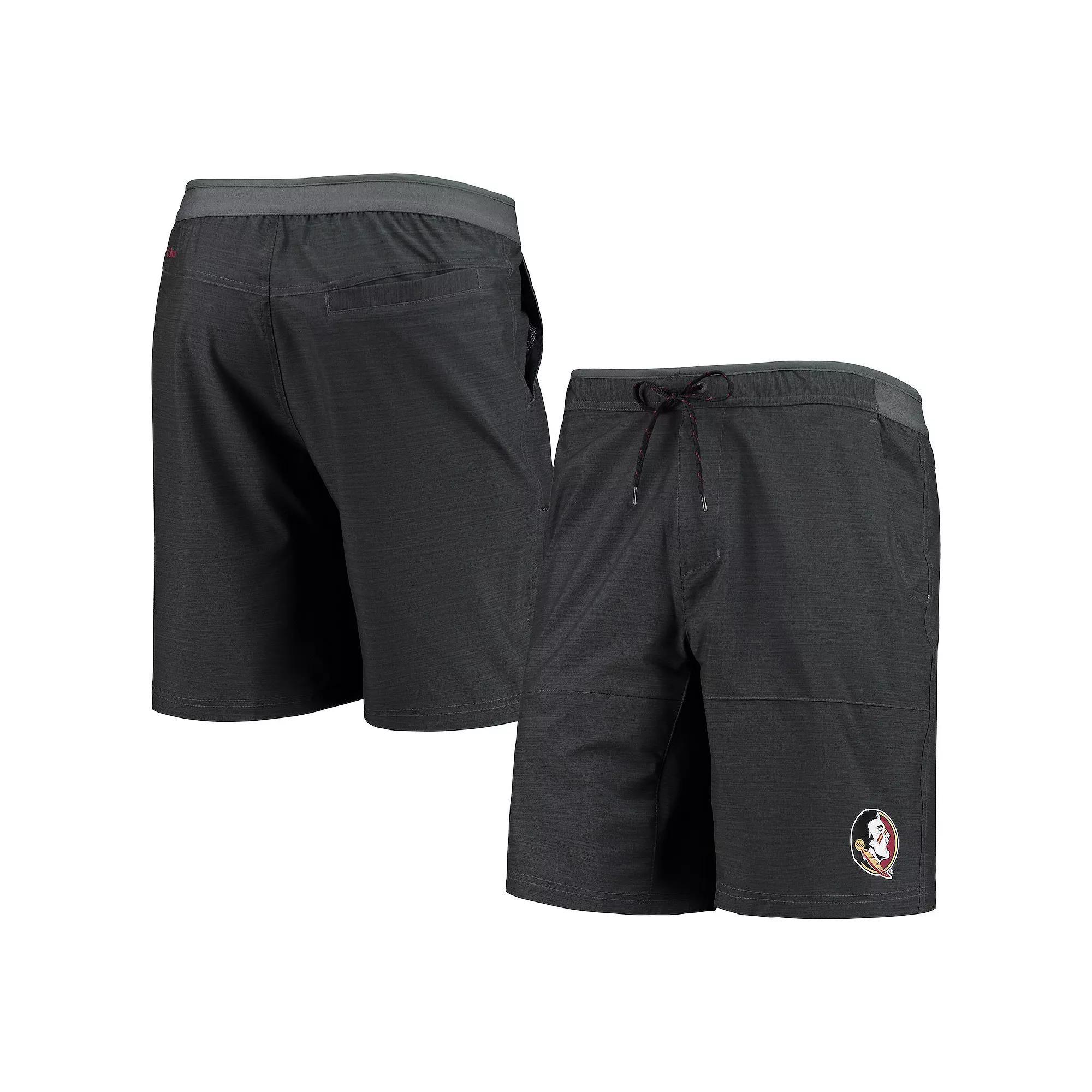 Men's Columbia Heathered Charcoal Florida State Seminoles Twisted Creek Omni-Shield Shorts,  Product Image