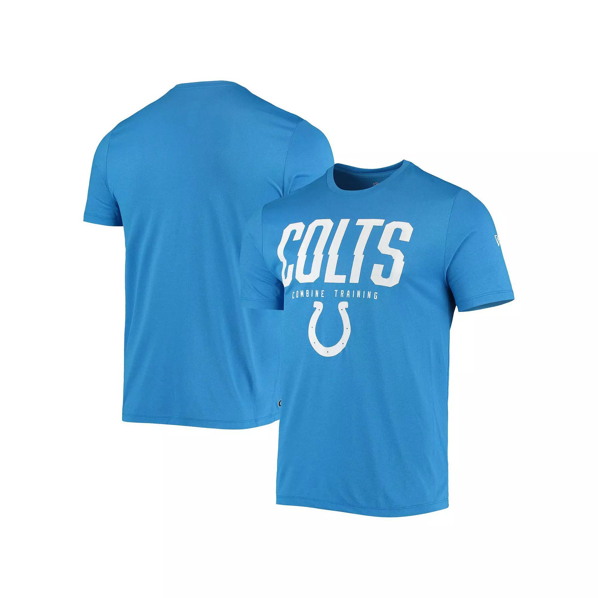 Men's New Era Royal Indianapolis Colts Combine Authentic Big Stage T-Shirt, Size: Large, Blue Product Image