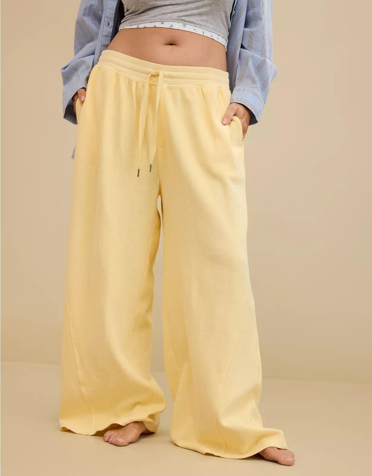 Aerie Soft Landing Ribbed Trouser Product Image