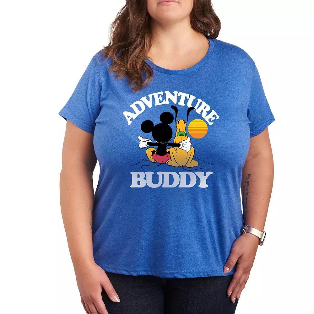 Disney's Mickey Mouse & Pluto Plus Adventure Partner Graphic Tee, Women's,  Product Image