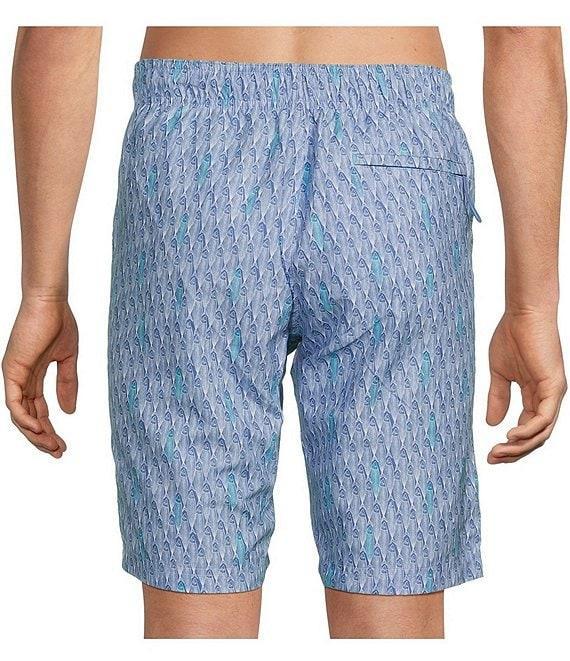 Roundtree & Yorke Abstract Fish 10#double; Swim Trunks Product Image