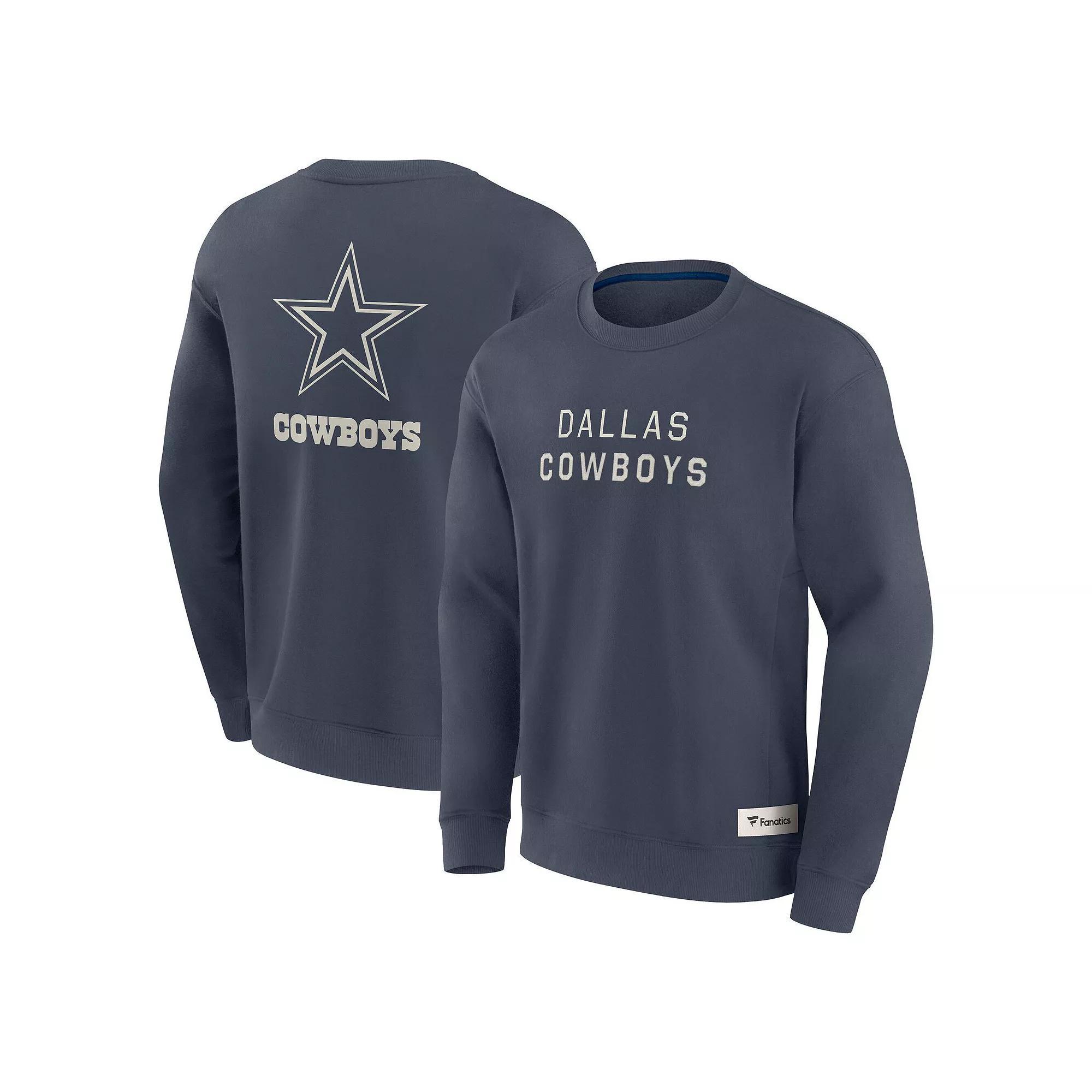 Men's Fanatics Navy Dallas Cowboys Elements Future Ground Lettering Pullover Sweatshirt, Size: Medium, Blue Product Image