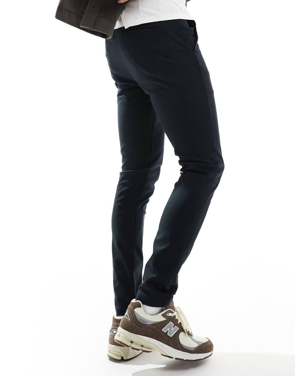 ASOS DESIGN 2 pack skinny chinos Product Image