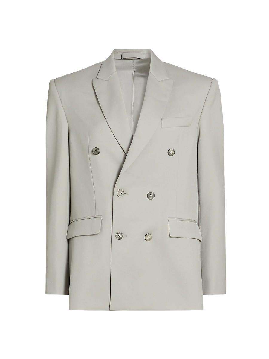 Womens Double-Breasted Wool Blazer Product Image