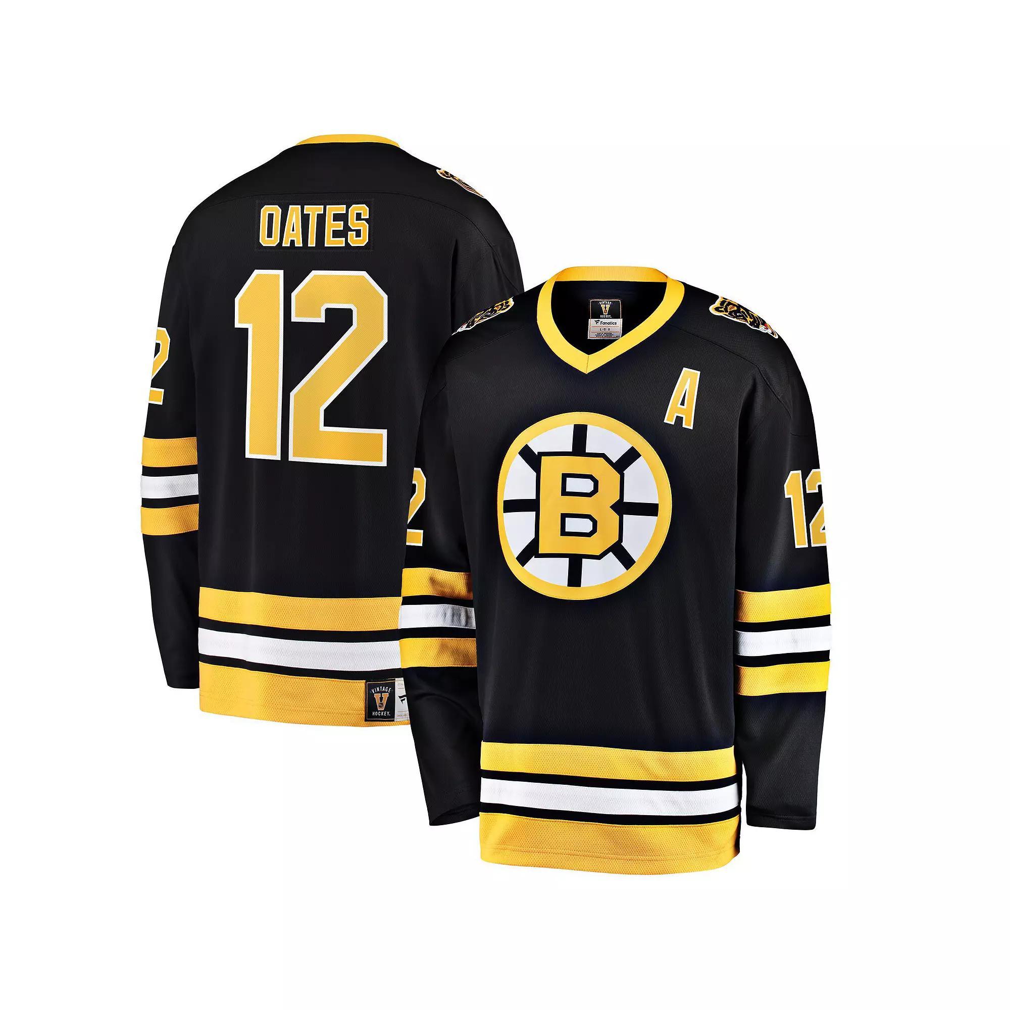 Men's Fanatics Branded Adam Oates Black Boston Bruins Premier Breakaway Retired Player Jersey, Size: Small Product Image