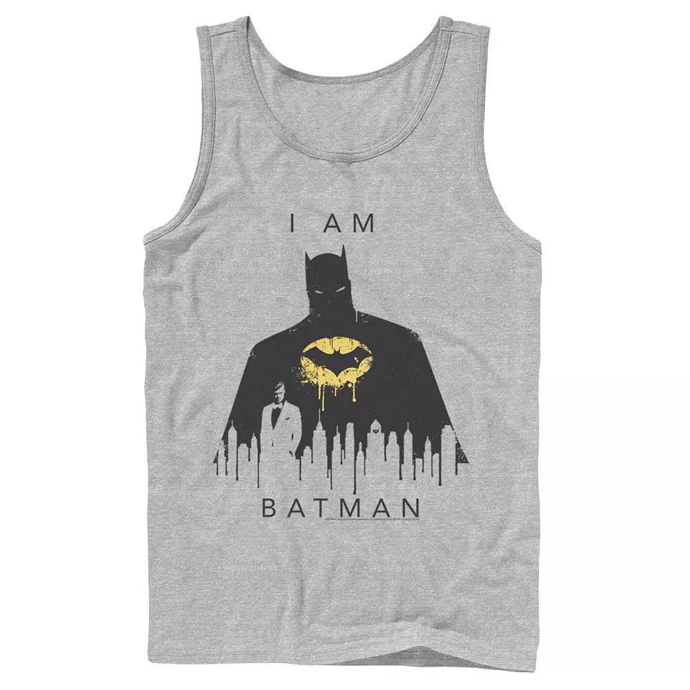 Men's DC Comics I Am Batman Skyline Poster Tank Top,  Product Image