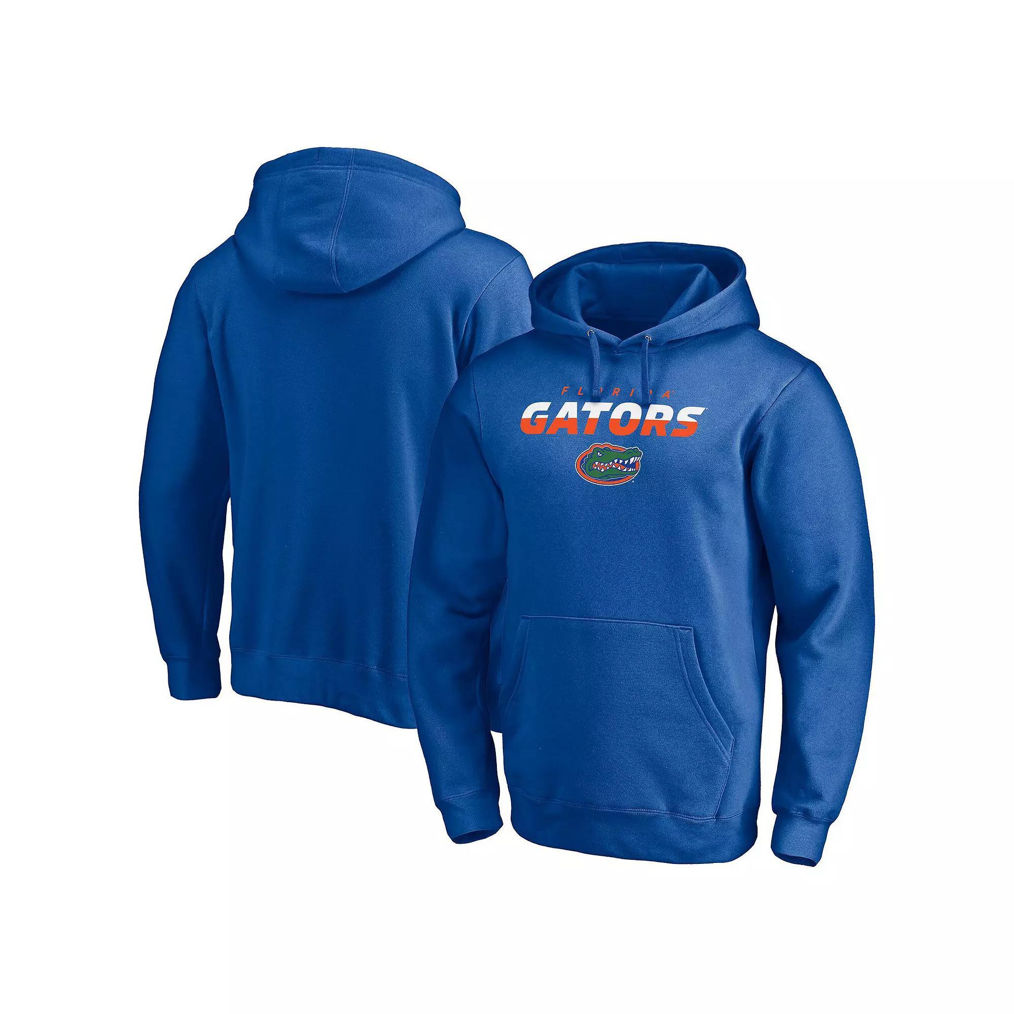 Men's Fanatics  Royal Florida Gators Block Party Elevate Play Fleece Pullover Hoodie, Size: 2XL, Blue Product Image