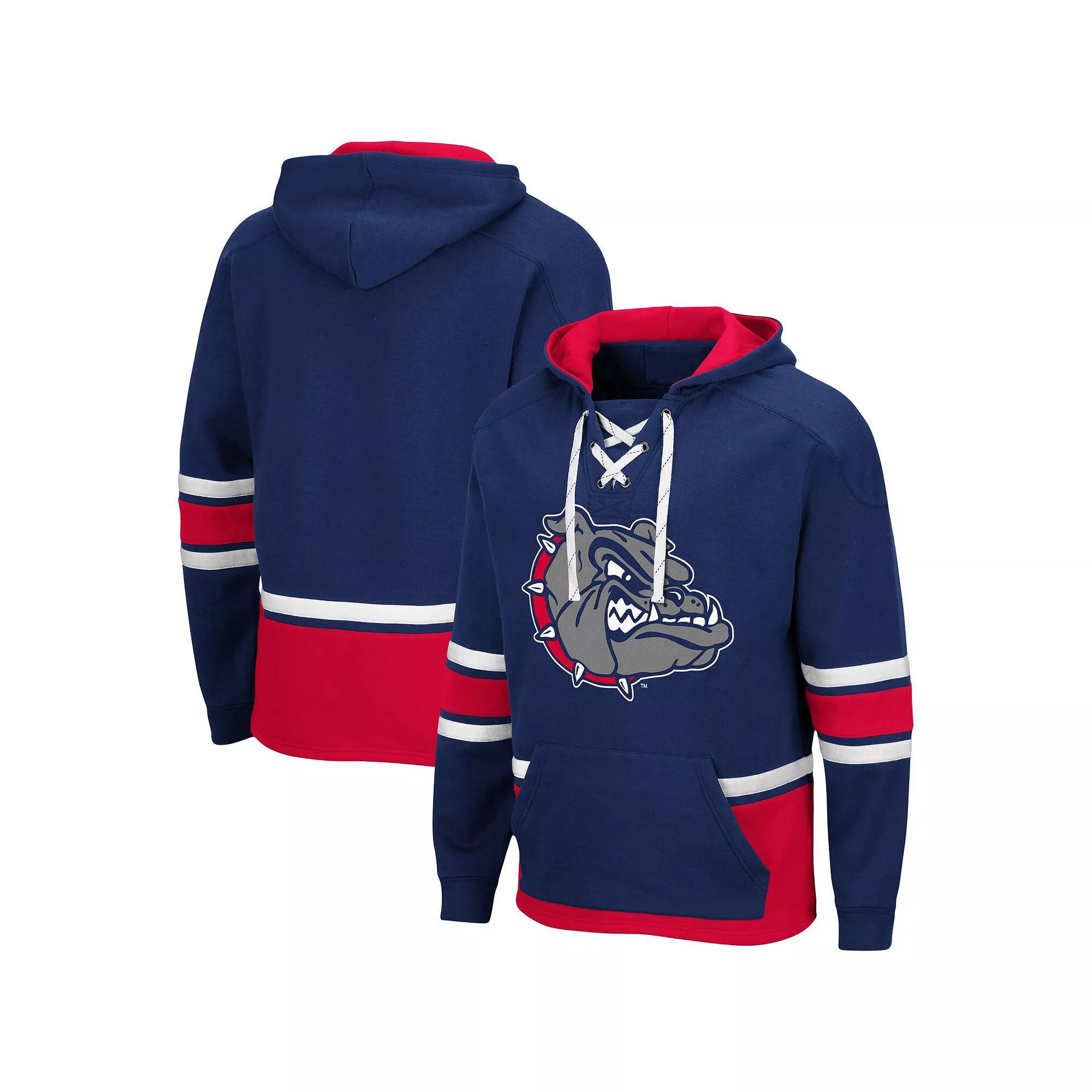Men's Colosseum Navy Ole Miss Rebels Lace Up 3.0 Pullover Hoodie, Size: Large, Blue Product Image