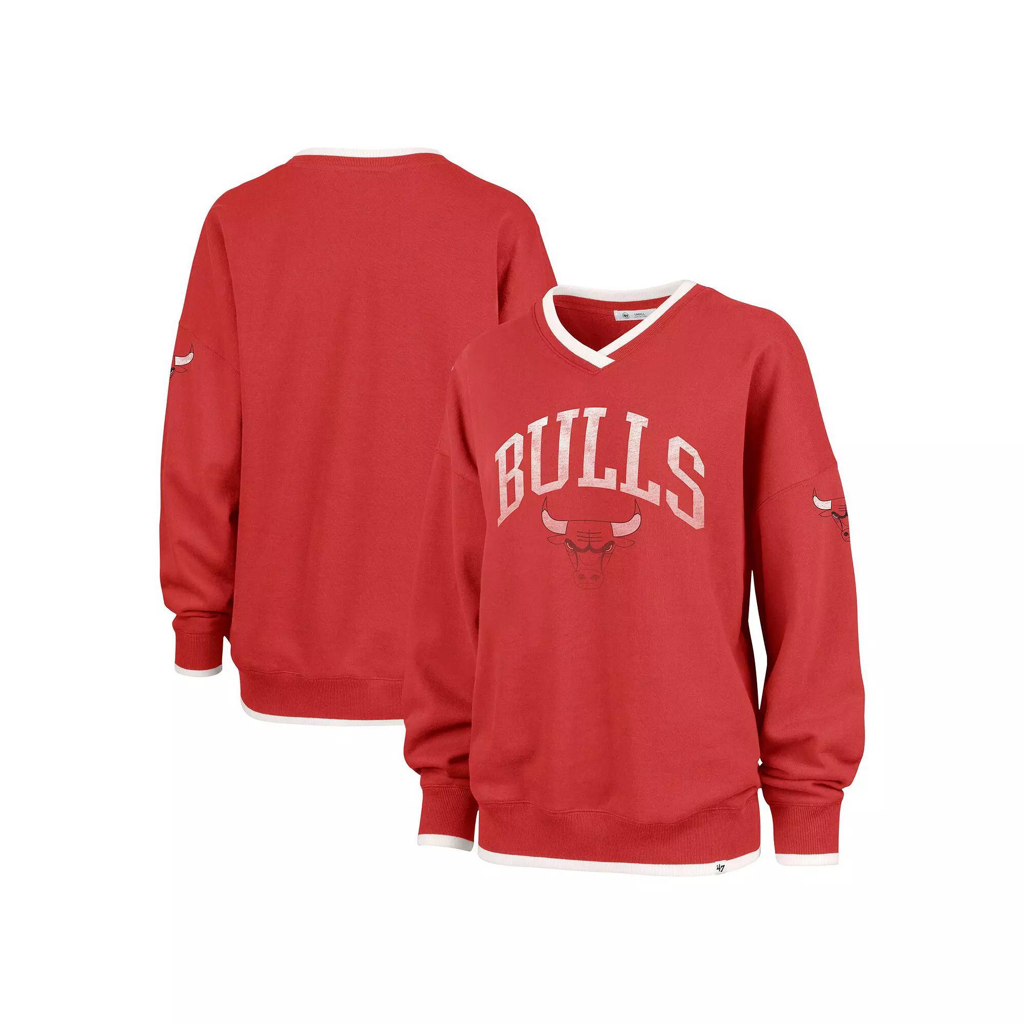 Women's '47 Red Chicago Bulls Rise Wax Pack Daze '80s Over Product Image