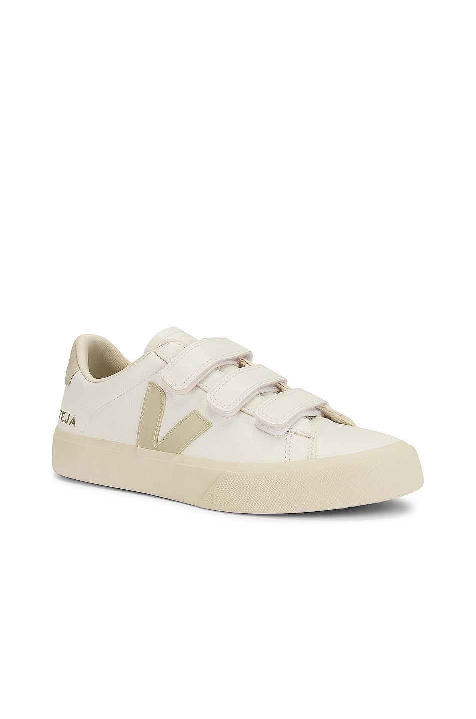 Veja Recife Logo 3-Lock Sneaker in White Product Image