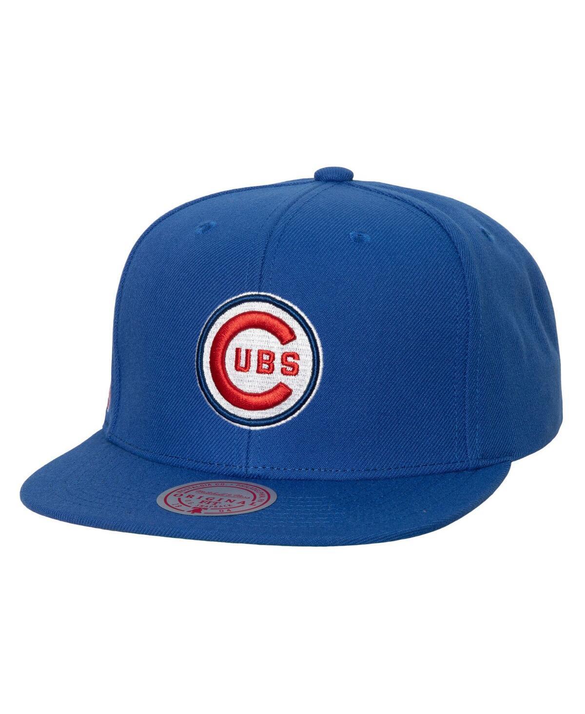 Mens Mitchell & Ness Royal Chicago Cubs Cooperstown Collection Evergreen Snapback Hat Product Image