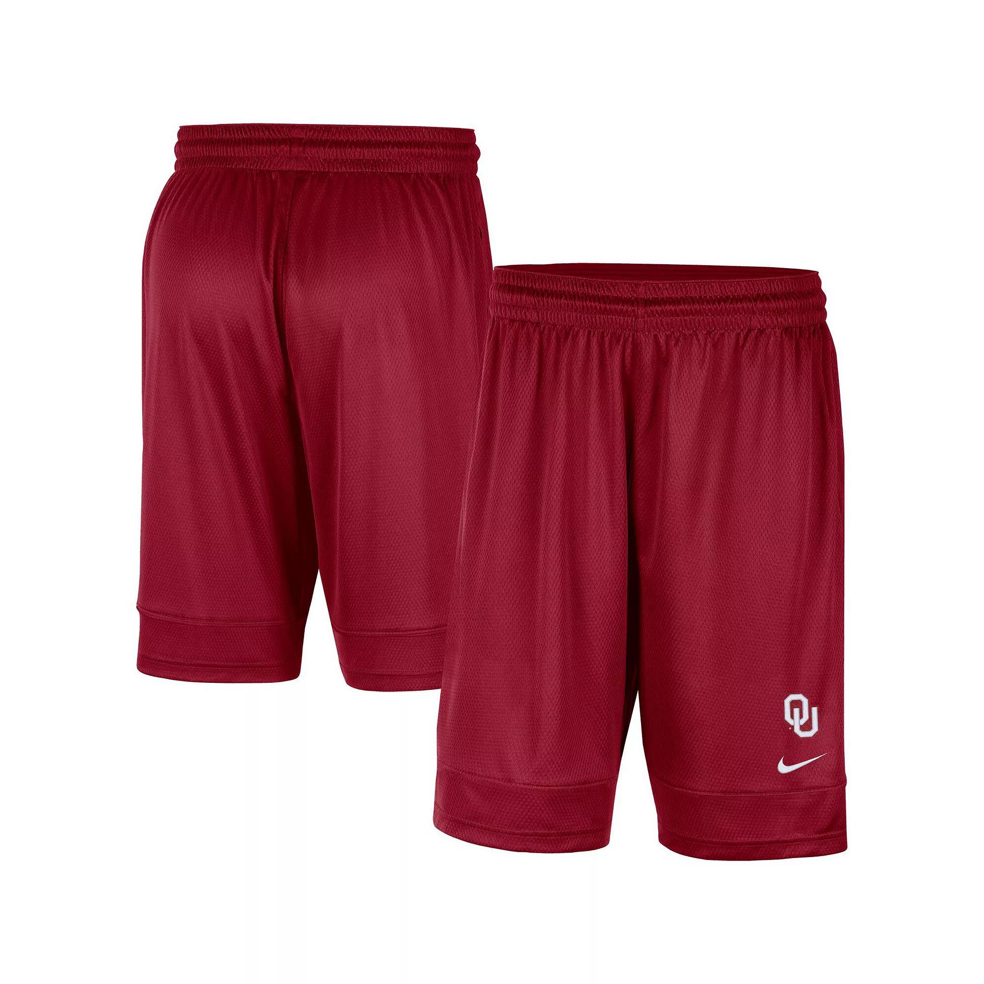 Men's Nike Crimson Oklahoma Sooners Fast Break Team Performance Shorts,  Product Image
