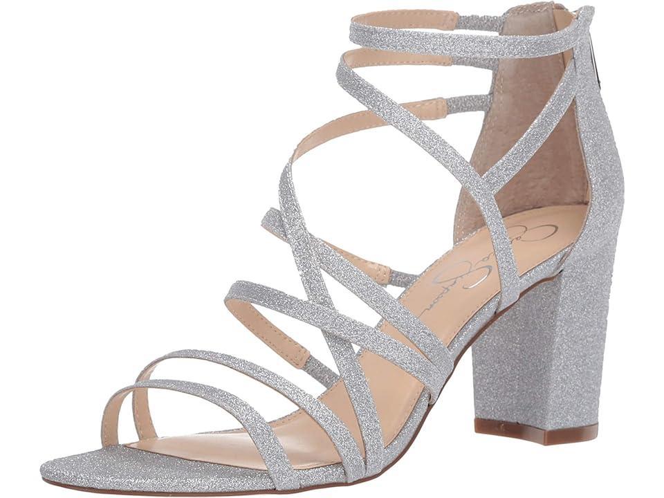 Jessica Simpson Stassey Glitter Strappy Block Heel Sandals Product Image