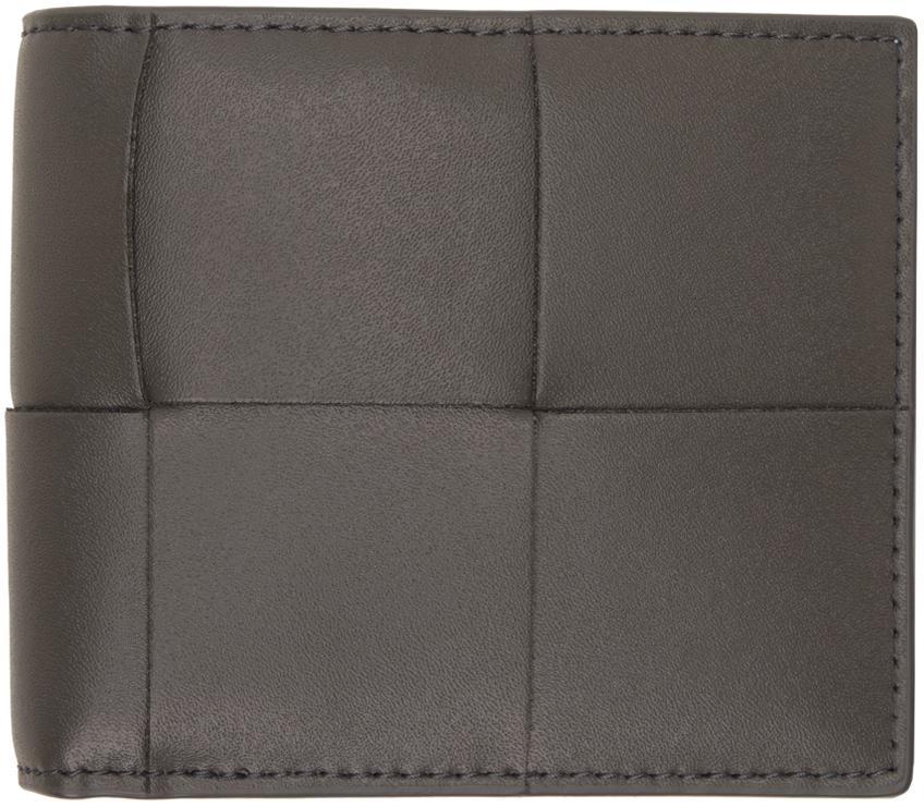 BOTTEGA VENETA Gray Cassette Bi-fold Wallet In 1410 Lgraphite Product Image