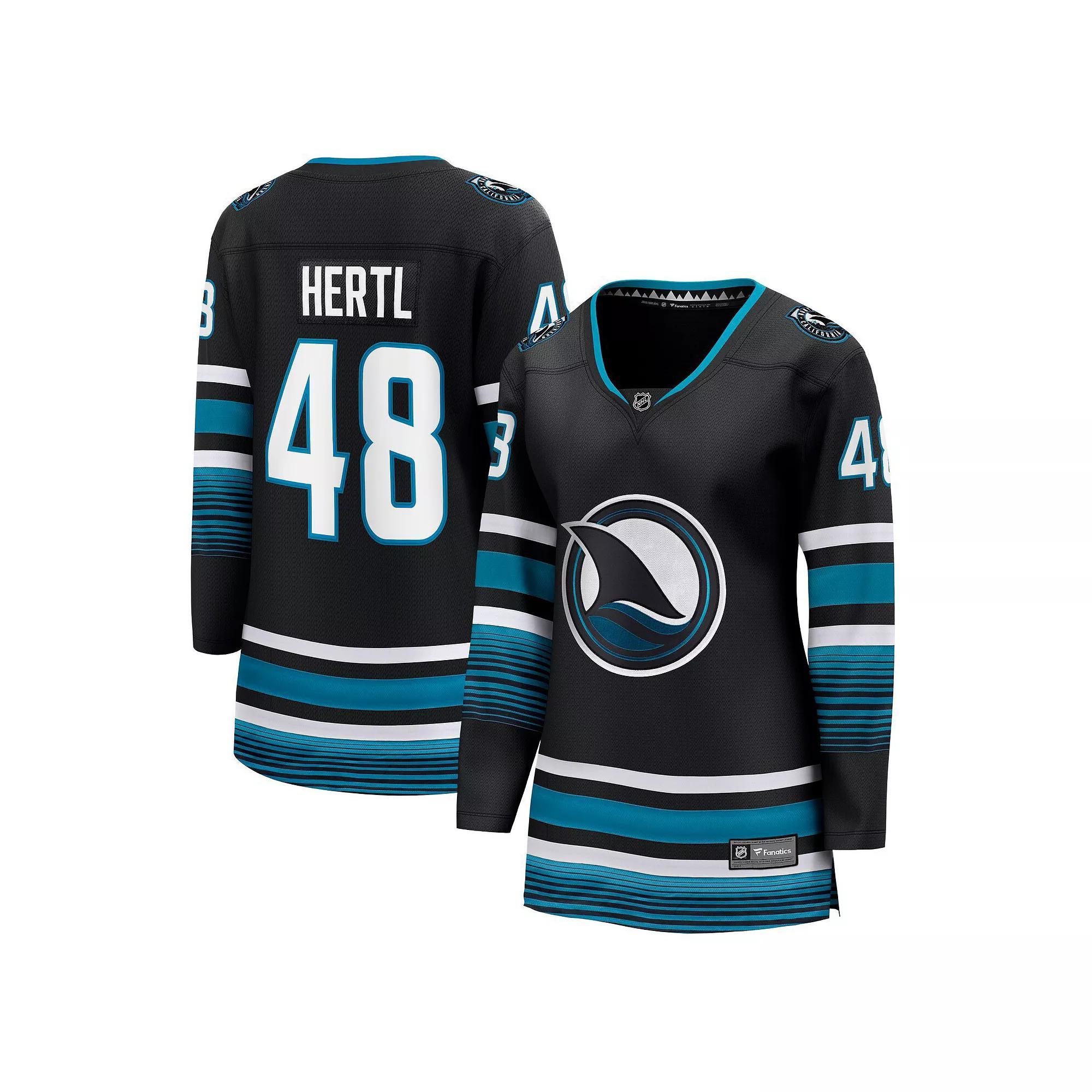 Women's Fanatics Branded Tomas Hertl Black San Jose Sharks Alternate Premier Breakaway Player Jersey, Size: 2XL, Sks Black Product Image
