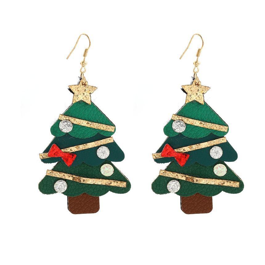 Christmas Tree Dangle Earring Product Image