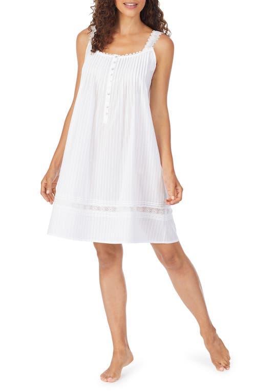 Eileen West Cotton Dobby Striped Chemise Nightgown Product Image