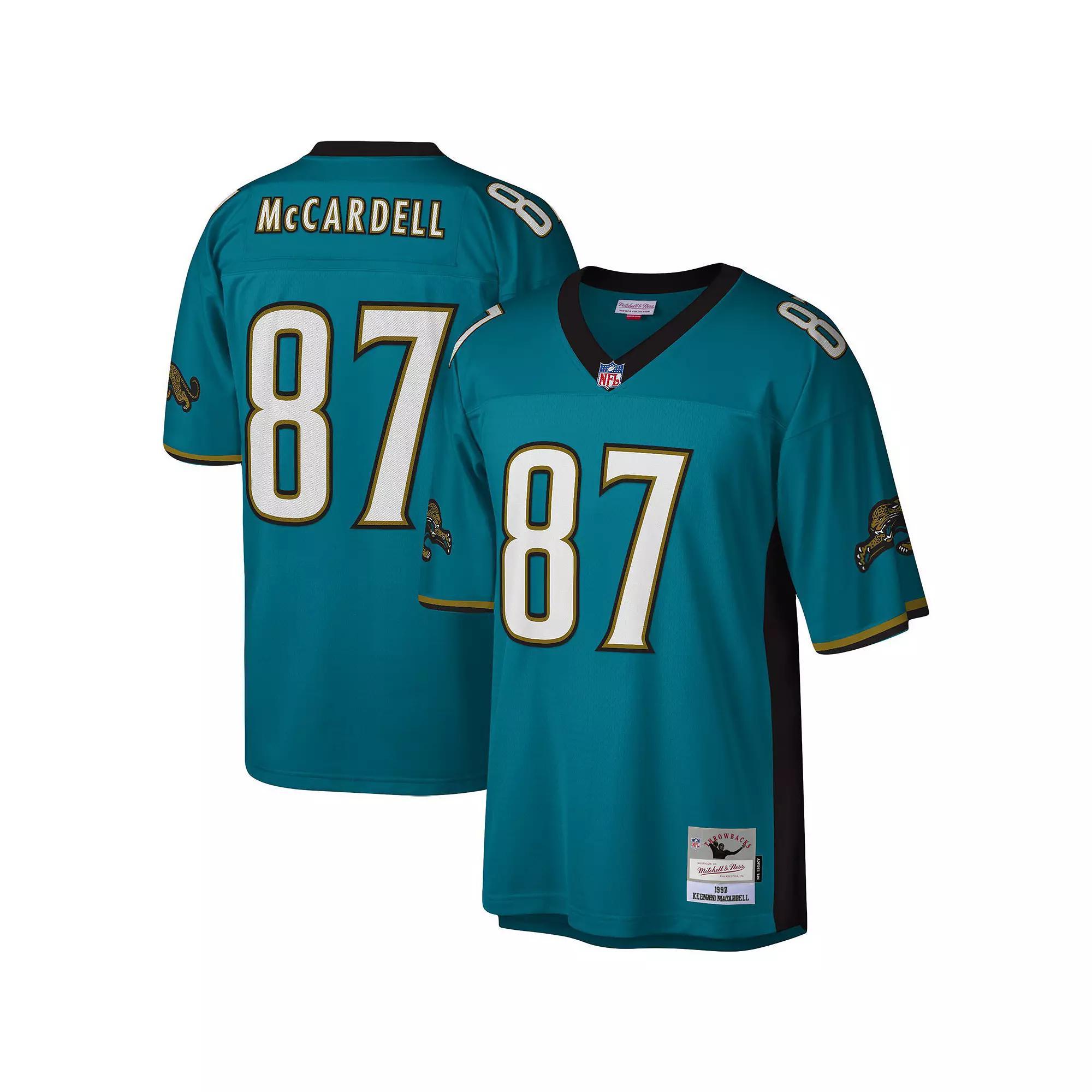 Men's Mitchell & Ness Keenan McCardell Teal Jacksonville Jaguars Legacy Replica Jersey,  Product Image
