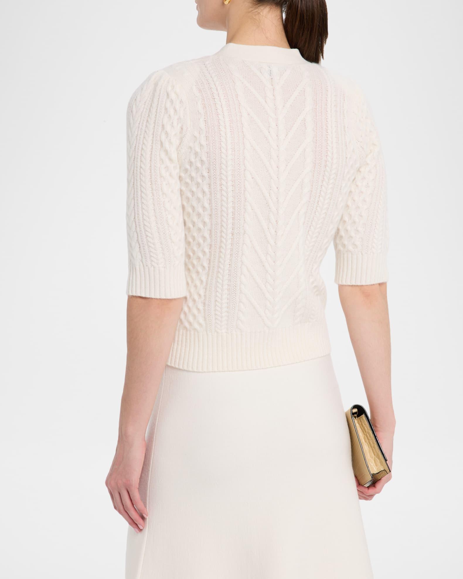 Cashmere Cable-Knit Cardigan Product Image