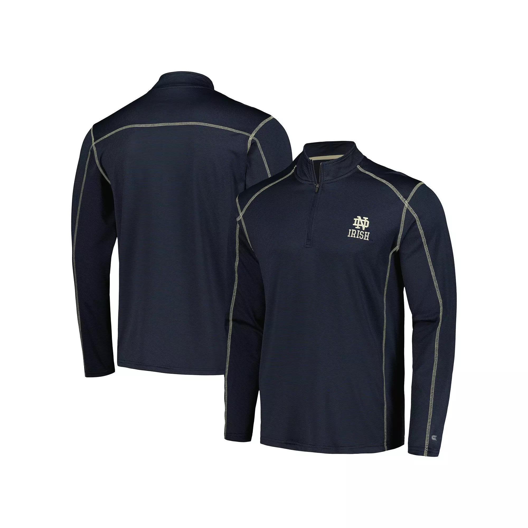 Men's Colosseum Navy Notre Dame Fighting Irish Cameron Quarter-Zip Windshirt,  Product Image