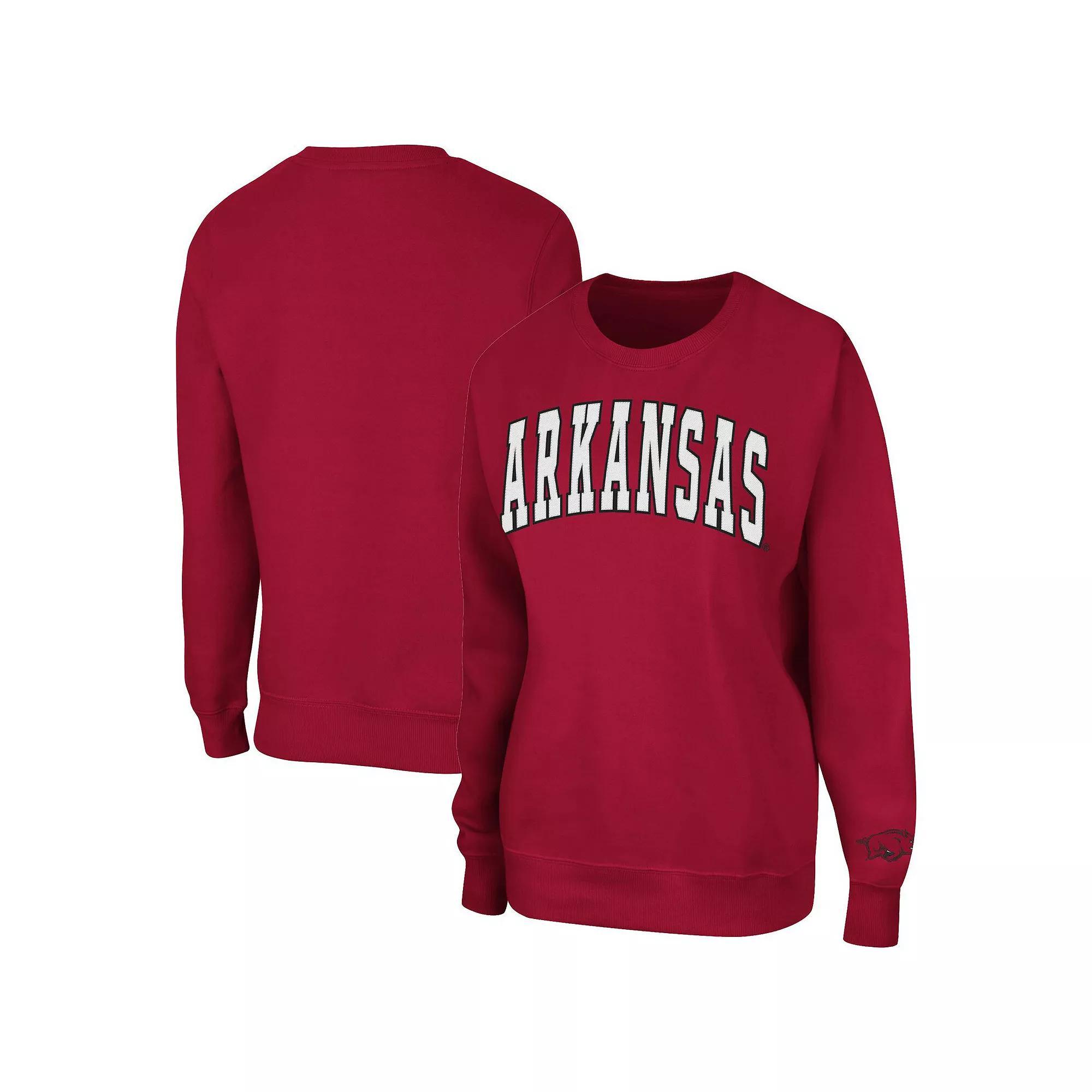 Women's Colosseum Black Ohio State Buckeyes Campanile Pullover Sweatshirt,  Product Image