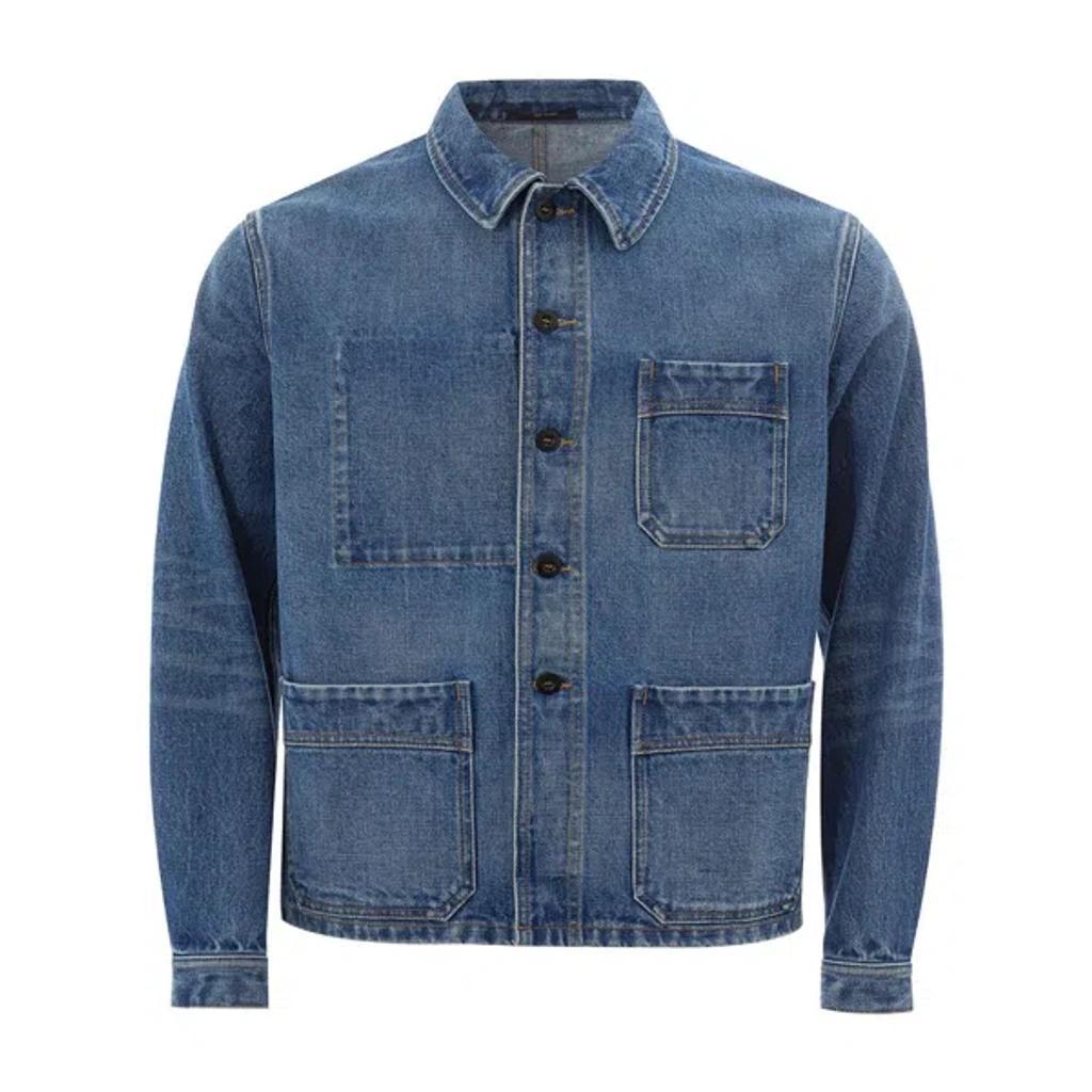 Elegant Multicolor Denim Jacket For Men's Men Product Image