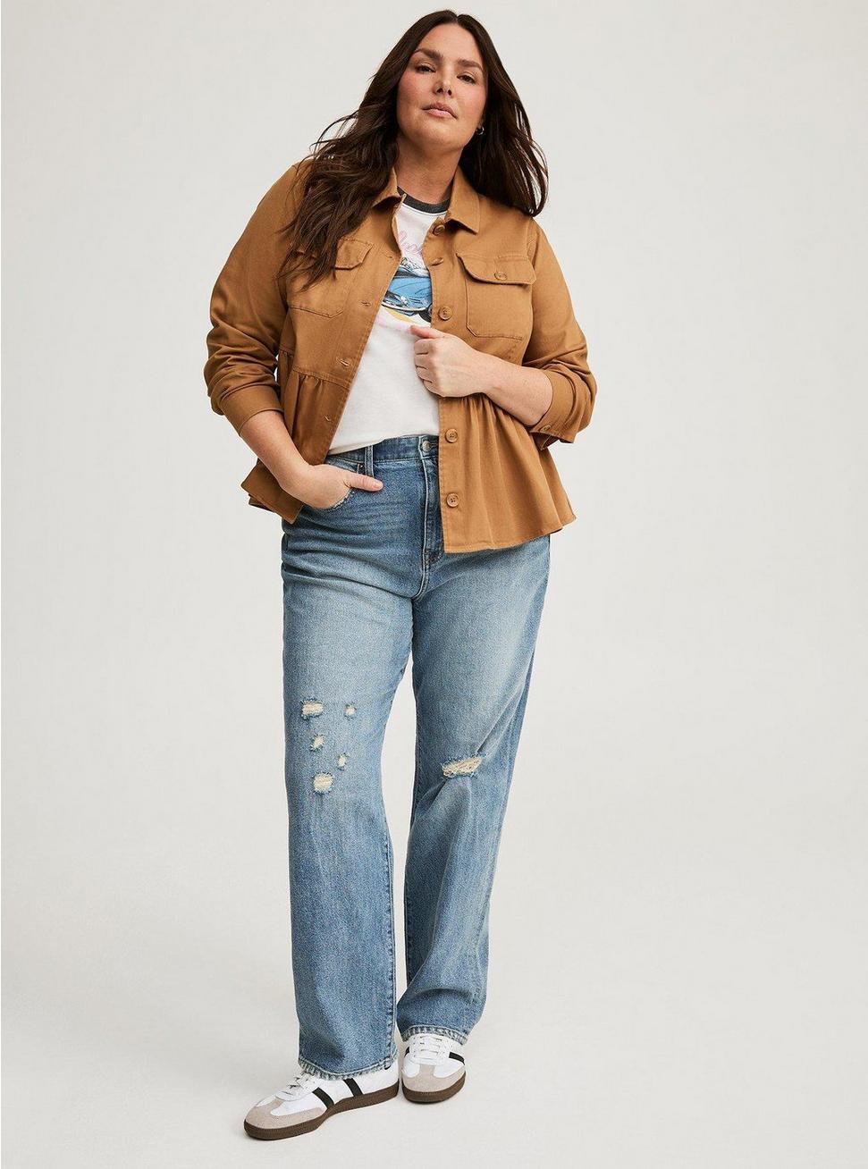 Peplum Utility Jacket Product Image