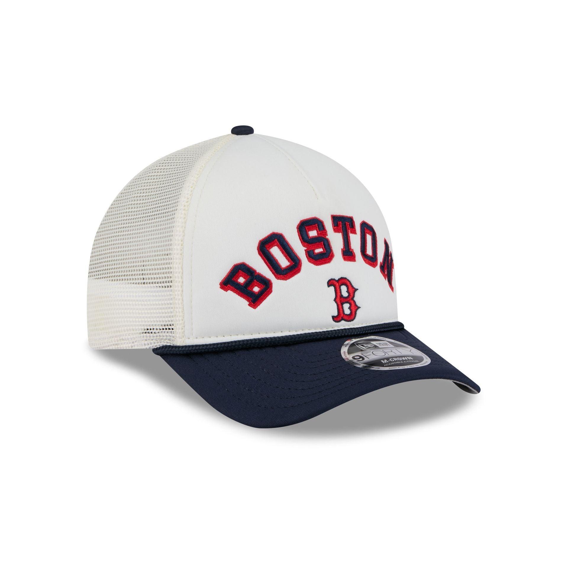 Boston Red Sox Chrome Arch 9FORTY M-Crown A-Frame Trucker Hat Male Product Image