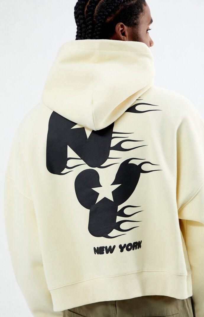 Men's Fiery NY Cropped Hoodie Product Image