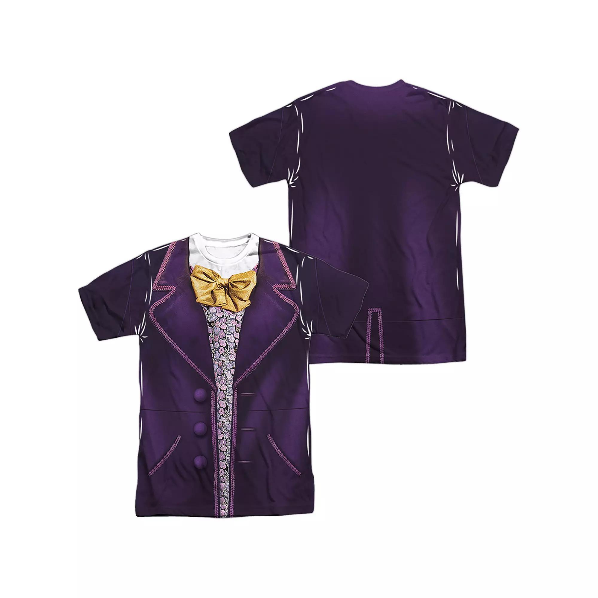 Men's Willy Wonka Costume Sublimated Graphic Tee,  Product Image