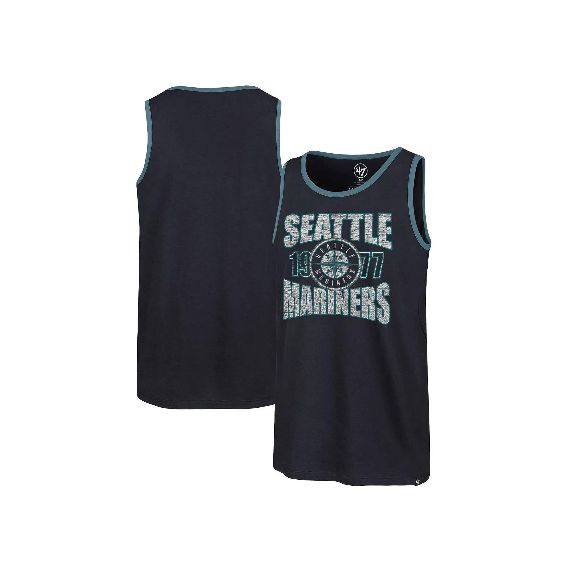 Men's '47 Navy Seattle Mariners Upload Franklin Tank Top,  Product Image
