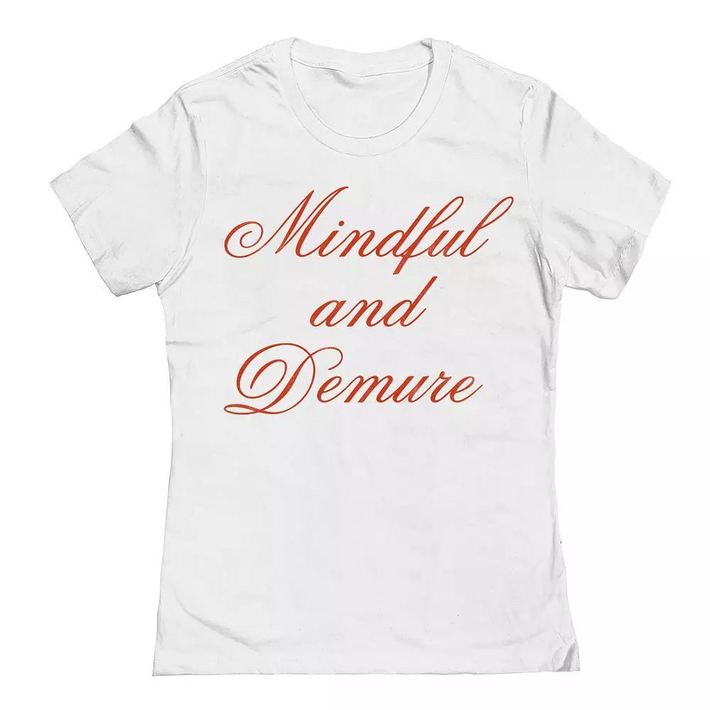 Junior's Grayson Threads The Label Mindful And Demure Graphic Tee, Girl's,  Product Image