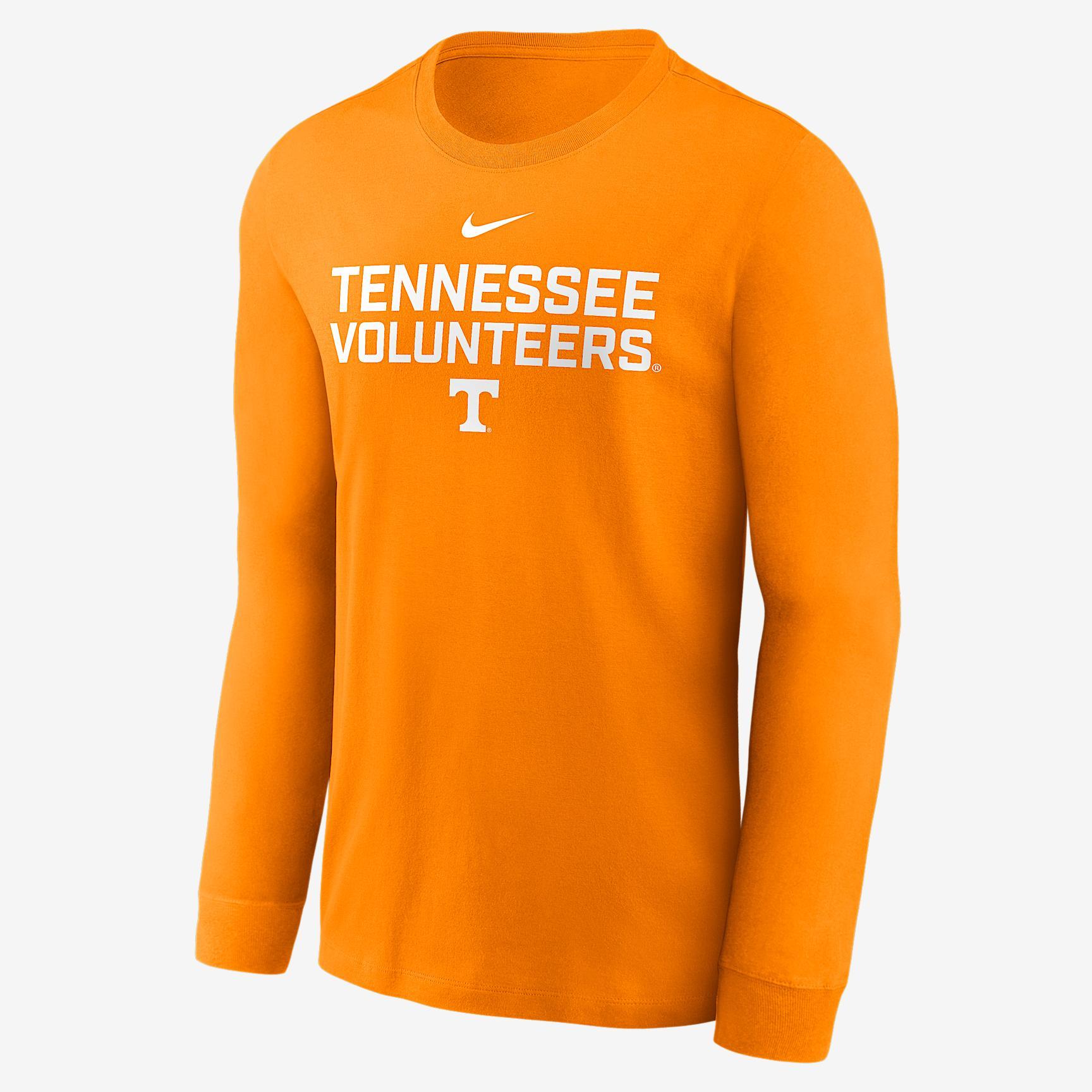 Tennessee Sideline Nike Mens Dri-FIT College Long-Sleeve T-Shirt | 02EW87FUTN-PGE Product Image