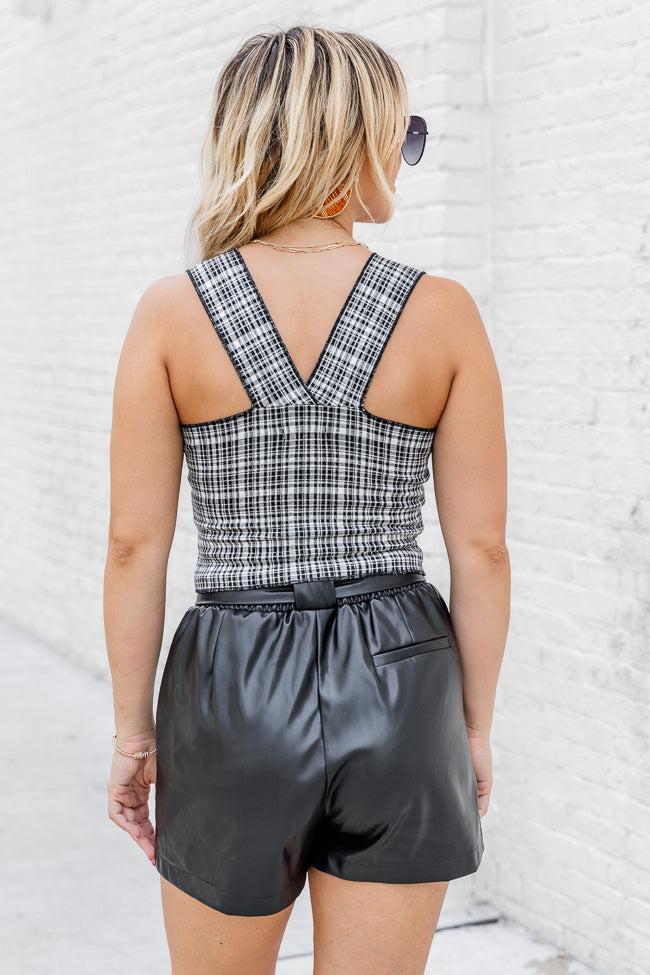 My Lucky Day Black Plaid Tank FINAL SALE Product Image