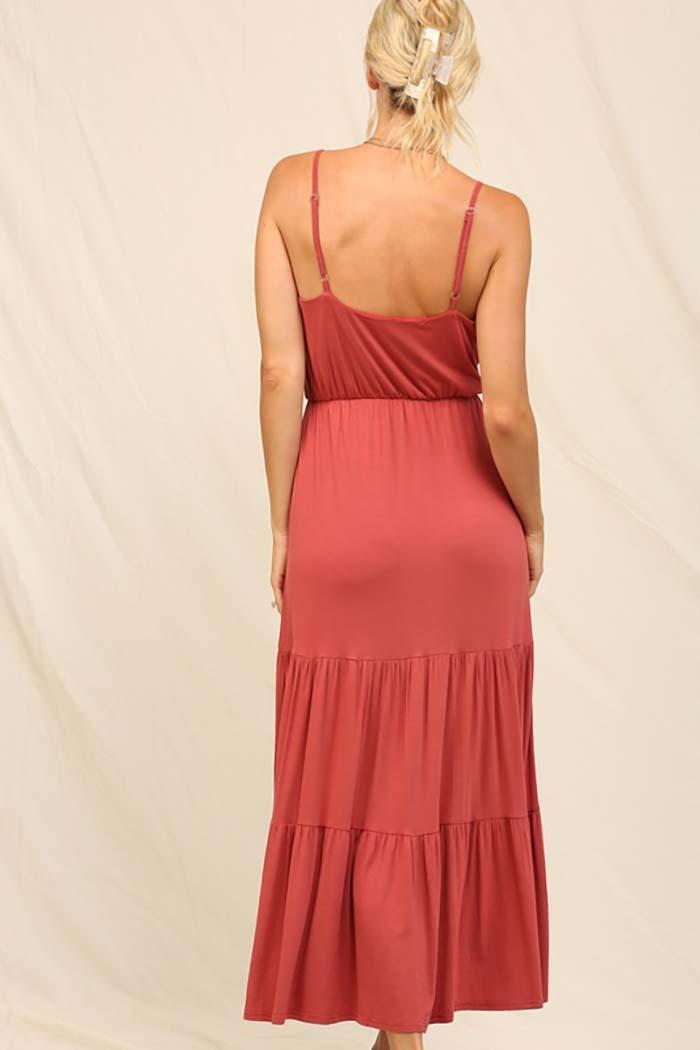 Sleeveless Maxi Tiered Ruffle Dress Product Image