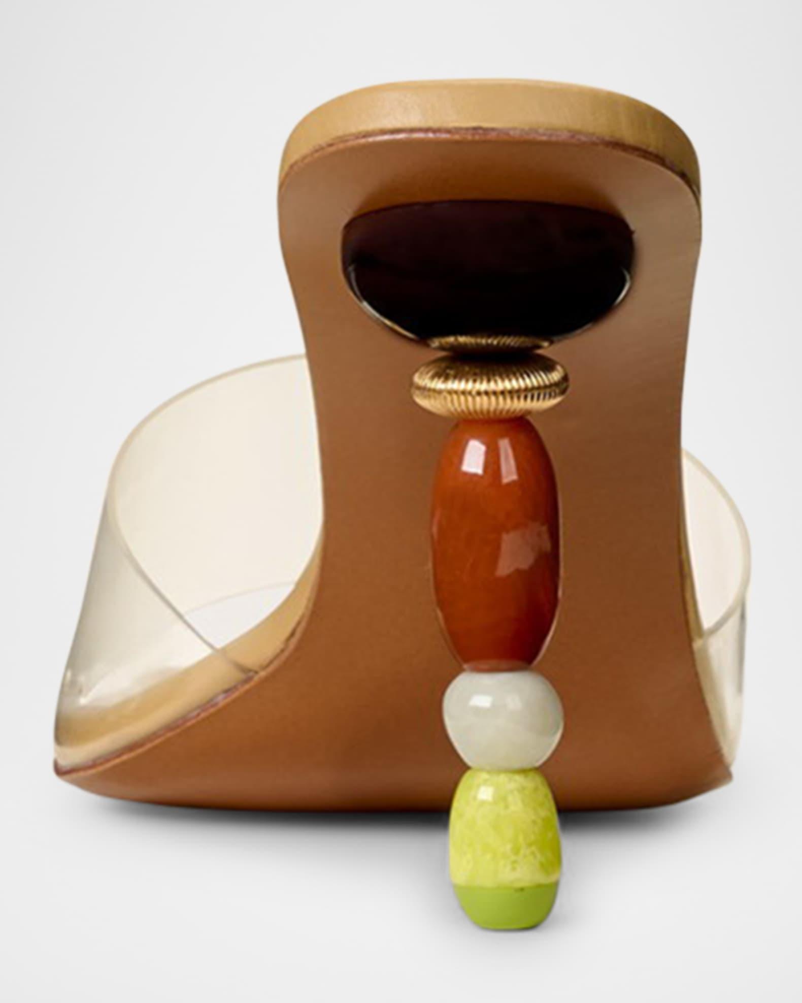 Mahina Beaded Stiletto Sandals Product Image